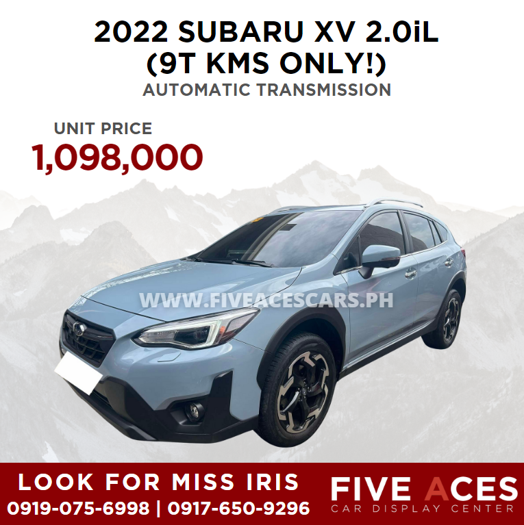 2022 SUBARU XV 2.0iL  AUTOMATIC TRANSMISSION (9T KMS ONLY!) SUBARU