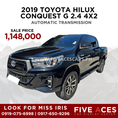 2019 TOYOTA HILUX CONQUEST 2.4L 4X2 AUTOMATIC TRANSMISSION TOYOTA