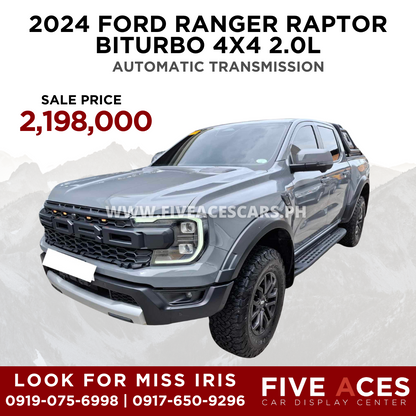 2024 FORD RANGER RAPTOR 2.0L BI-TURBO AUTOMATIC TRANSMISSION FORD