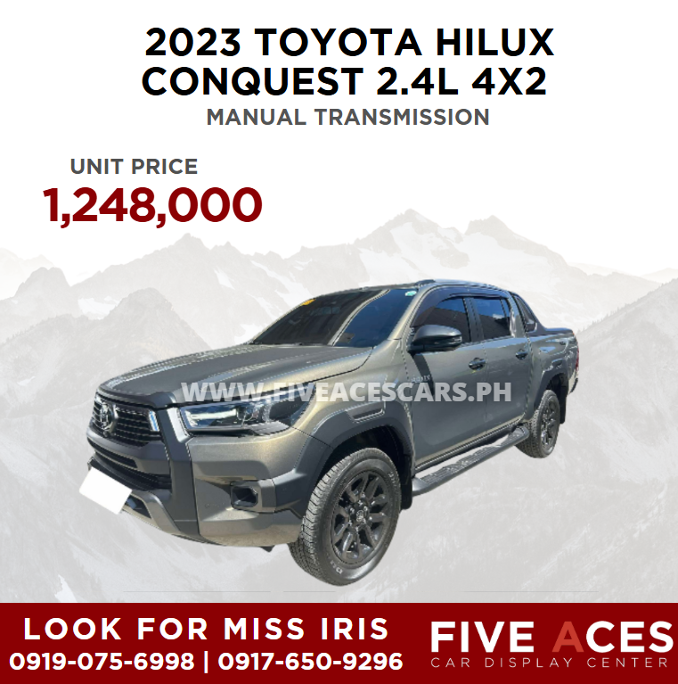 2023 TOYOTA HILUX CONQUEST 2.4L 4X2 MANUAL TRANSMISSION TOYOTA