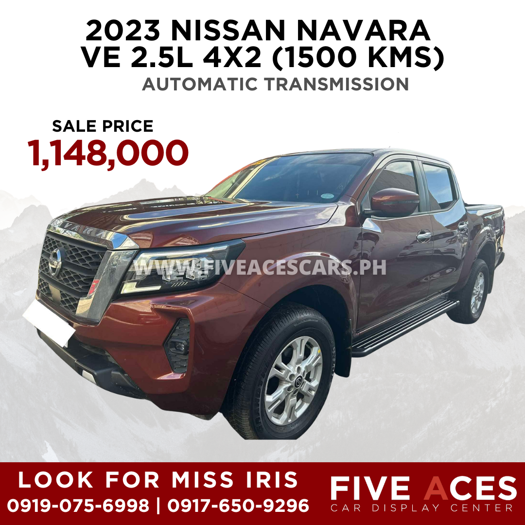 2023 NISSAN NAVARA 2.5L VE 4X2 AUTOMATIC TRANSMISSION (1,500 KMS ONLY!) NISSAN