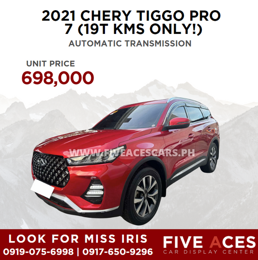 2021 CHERY TIGGO PRO 7 AUTOMATIC TRANSMISSION (19T KMS ONLY!) CHERY