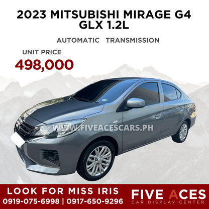 2023 MITSUBISHI MIRAGE G4 GLX 1.2L AUTOMATIC TRANSMISSION (6T KMS ONLY!) Five Aces Car Display Center