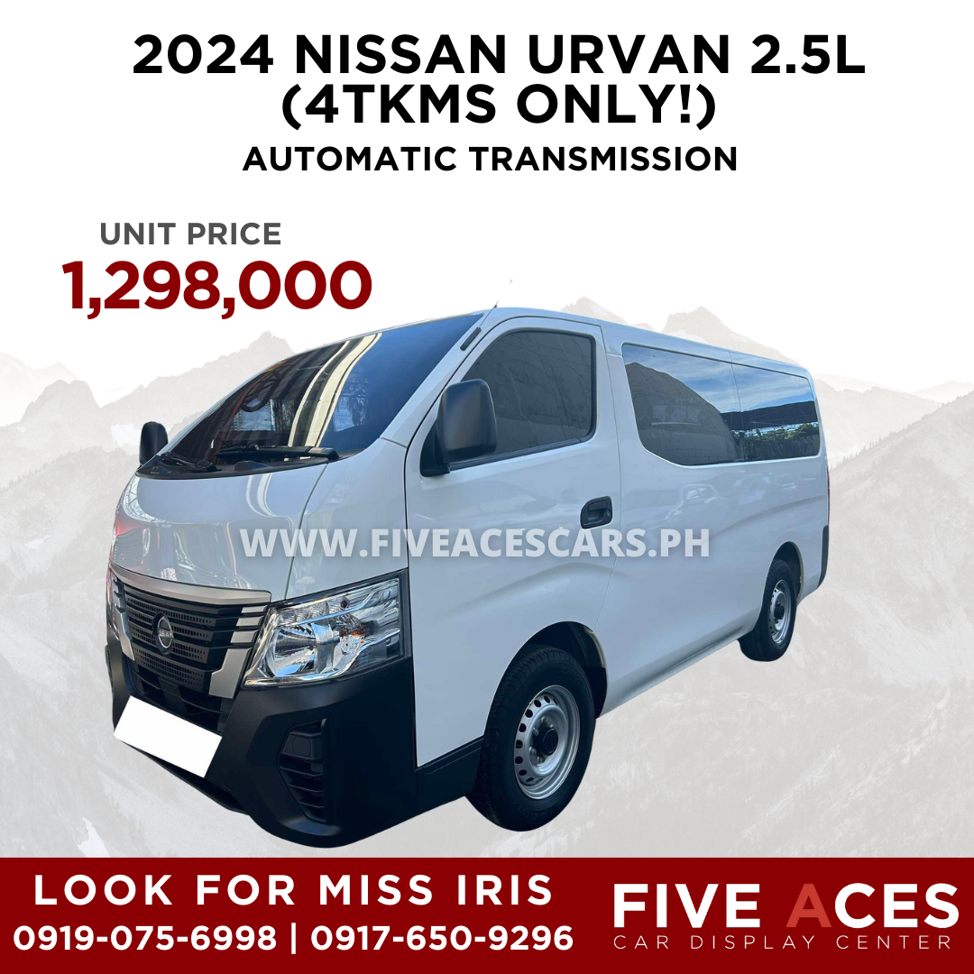 2024 NISSAN URVAN 2.5L STANDARD MANUAL TRANSMISSION (4T KMS ONLY) NISSAN