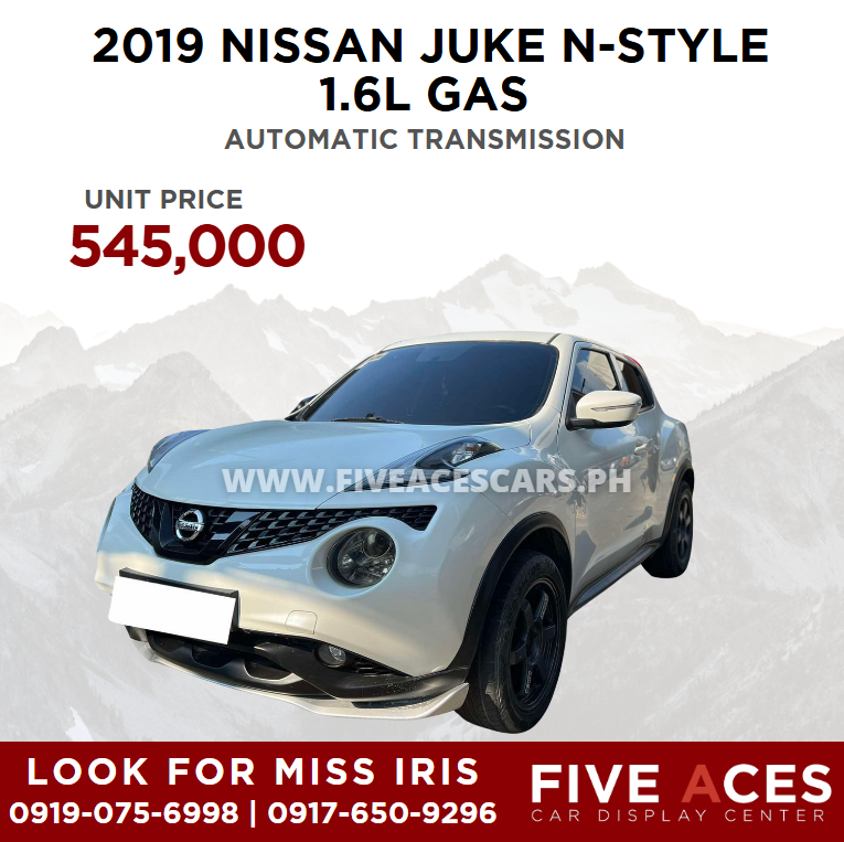 2019 NISSAN JUKE N-STYLE 1.6L GAS AUTOMATIC TRANSMISSION NISSAN