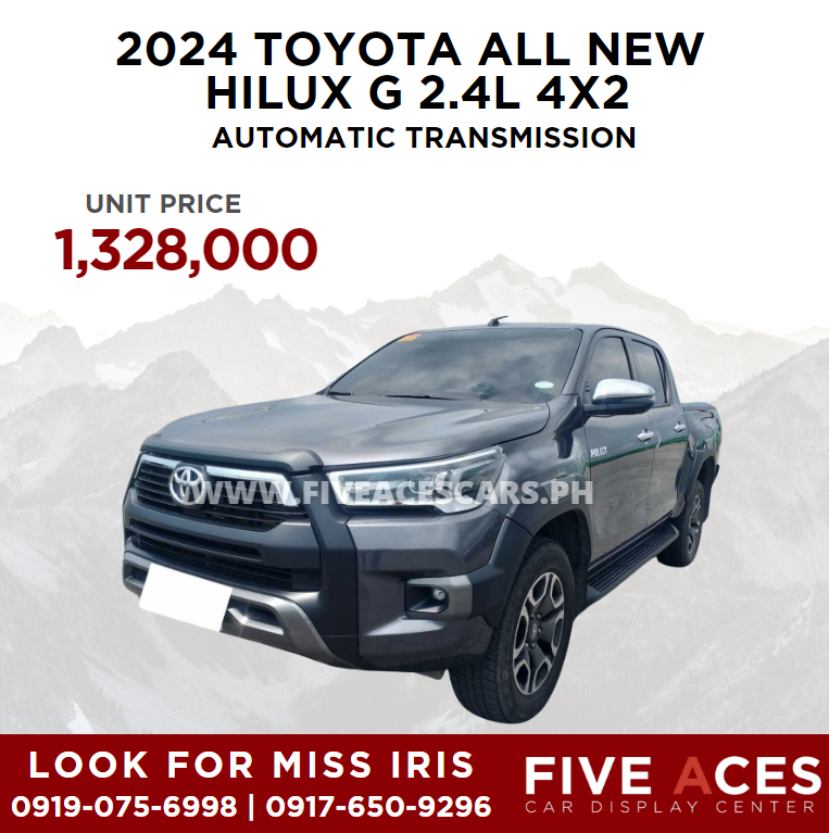 2024 TOYOTA ALL NEW HILUX G 2.4L 4X2 AUTOMATIC TRANSMISSION TOYOTA