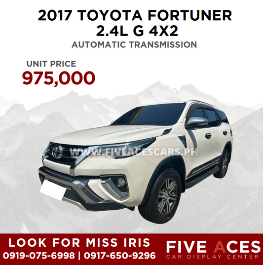 2017 TOYOTA FORTUNER 2.4L G 4X2 AUTOMATIC TRANSMISSION TOYOTA