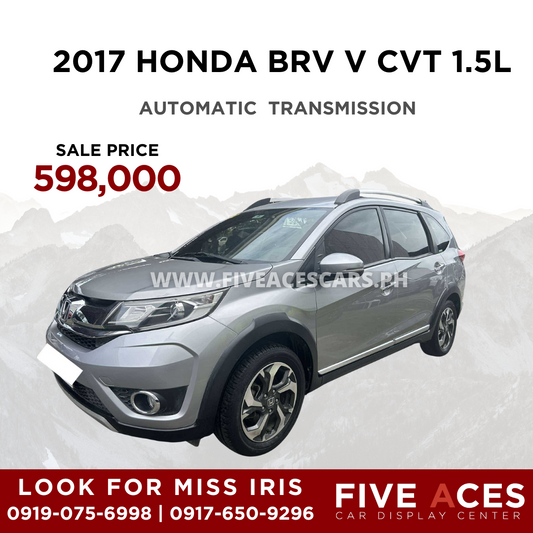 2017 HONDA BRV V CVT 1.5L AUTOMATIC TRANSMISSION Five Aces Car Display Center