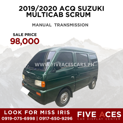 2019/2020 ACQ SUZUKI MULTICAB SCRUM MANUAL TRANSMISSION Five Aces Car Display Center