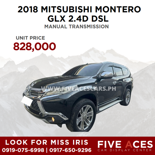 2018 MITSUBISHI MONTERO GLX 2.4D DSL MANUAL TRANSMISSION MITSUBISHI