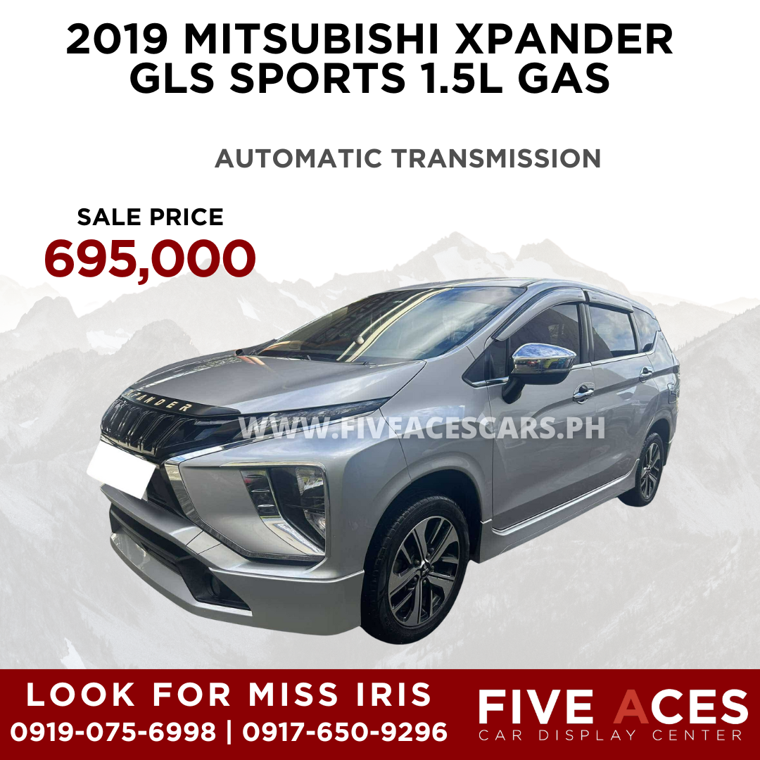 2019 MITSUBISHI XPANDER GLS SPORTS 1.5L GAS AUTOMATIC TRANSMISSION Five Aces Car Display Center