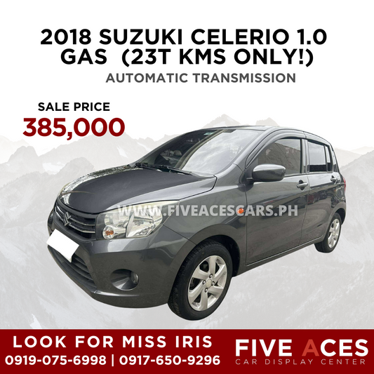 2018 SUZUKI CELERIO 1.0 GAS AUTOMATIC TRANSMISSION (23T KMS ONLY! Five Aces Car Display Center