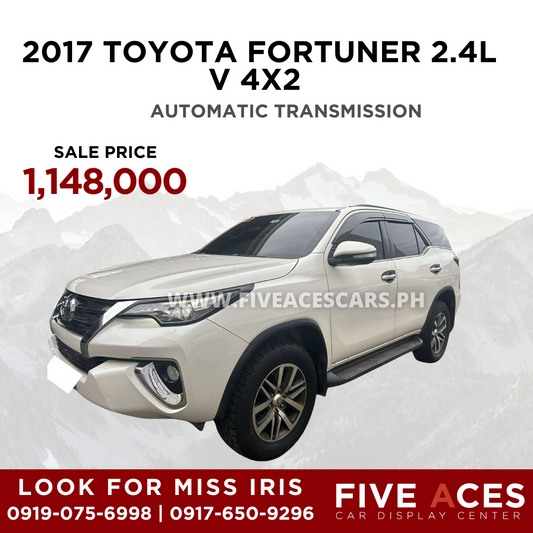 2017 TOYOTA FORTUNER 2.4L V 4X2 AUTOMATIC TRANSMISSION Five Aces Car Display Center