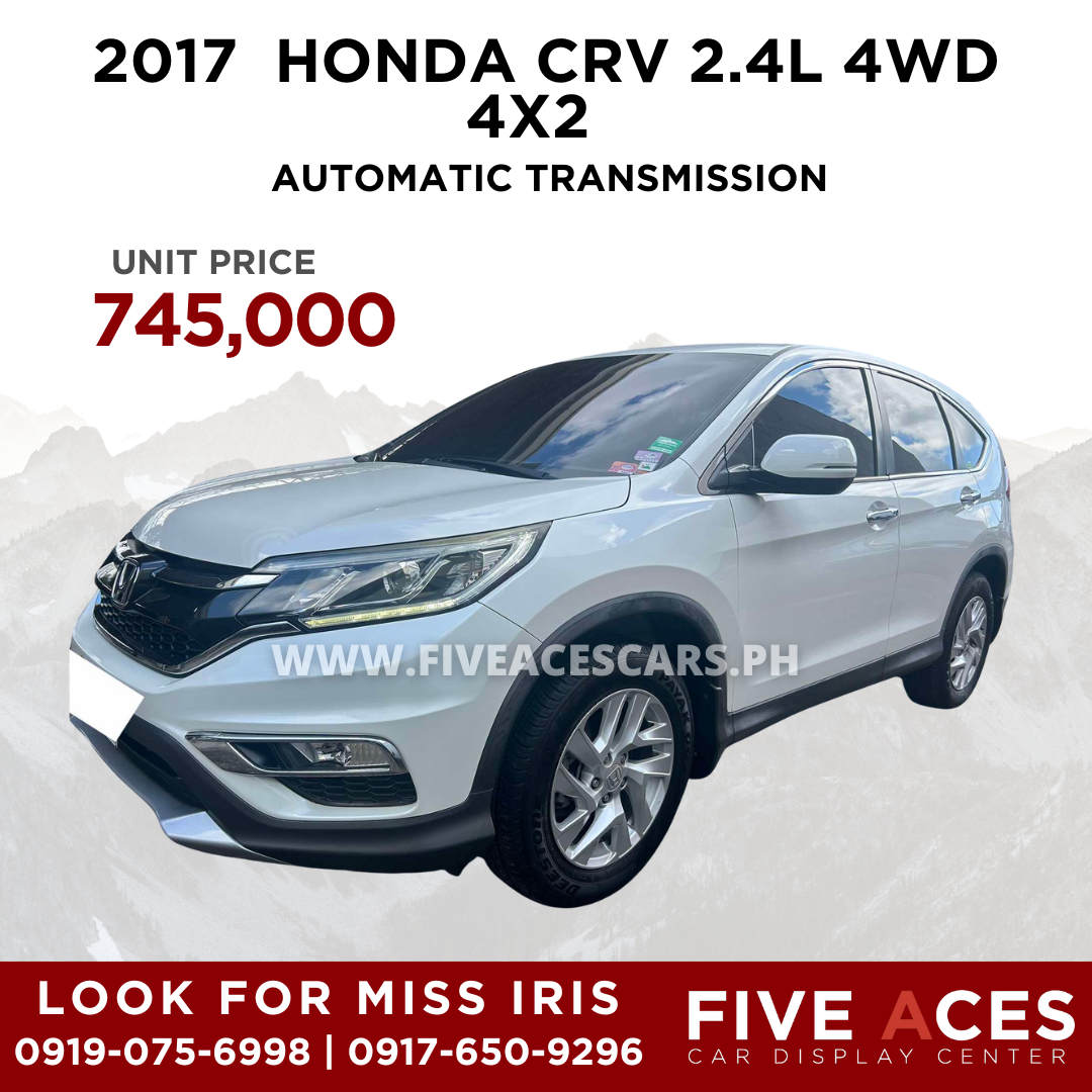 2017 HONDA CRV 2.4L GAS 4WD  AUTOMATIC TRANSMISSION Five Aces Car Display Center