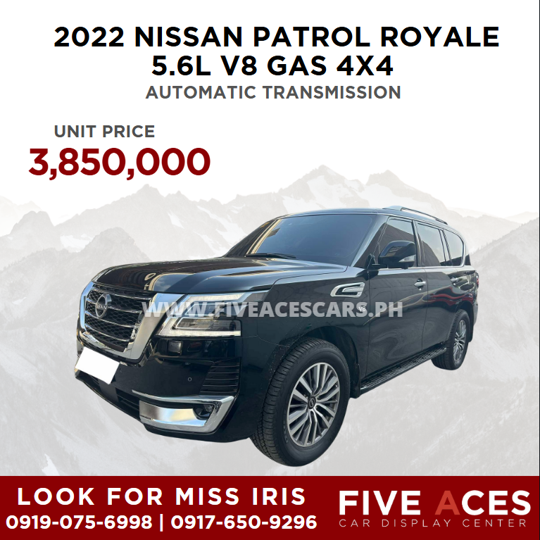 2022 NISSAN PATROL ROYALE 5.6L V8 GAS 4X4 AUTOMATIC TRANSMISSION (6T KMS ONLY!) NISSAN