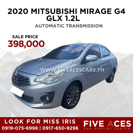 2020 MITSUBISHI MIRAGE G4 GLX 1.2L AUTOMATIC TRANSMISSION Five Aces Car Display Center