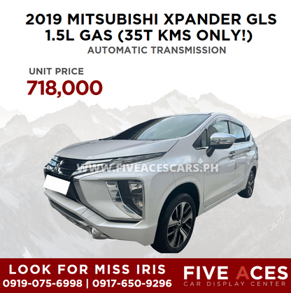 2019 MITSUBISHI XPANDER GLS 1.5L GAS AUTOMATIC TRANSMISSION (35T KMS ONLY!) MITSUBISHI