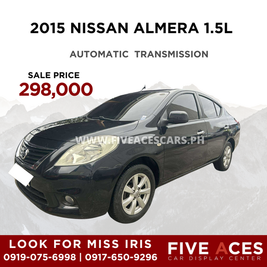 2015 NISSAN ALMERA 1.5L AUTOMATIC TRANSMISSION  Five Aces Car Display Center