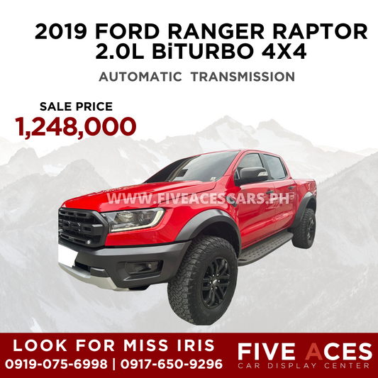 2019 FORD RANGER RAPTOR 2.0L BiTURBO 4X4 AUTOMATIC TRANSMISSION (27T KMS ONLY!) Five Aces Car Display Center