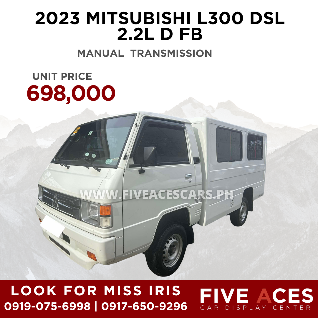 2023 MITSUBISHI L300 DSL 2.2L D FB MANUAL TRANSMISSION Five Aces Car Display Center