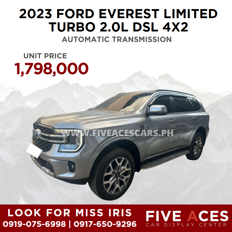 2023 FORD EVEREST LIMITED TURBO 2.0L DSL 4X2 AUTOMATIC TRANSMISSION FORD