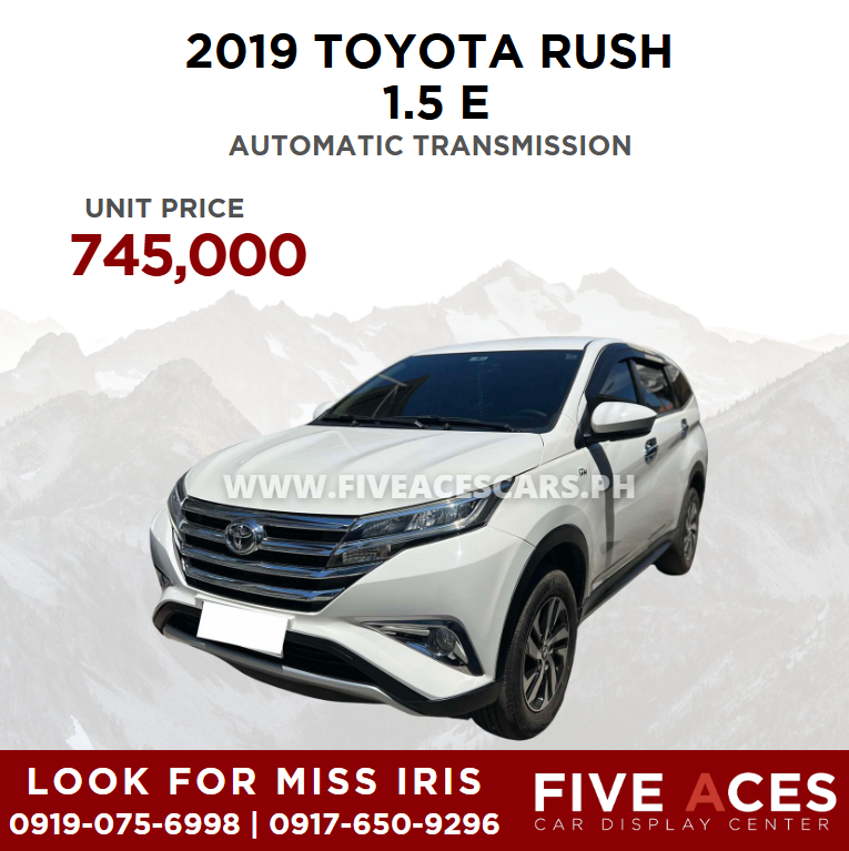 2019 TOYOTA RUSH 1.5 E AUTOMATIC TRANSMISSION TOYOTA