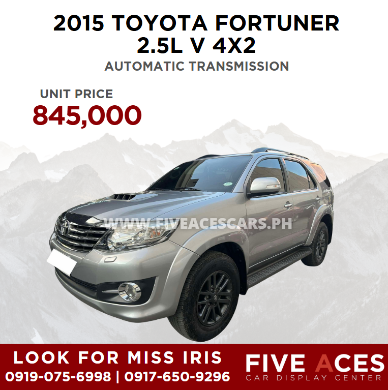 2015 TOYOTA FORTUNER 2.5L V 4X2 AUTOMATIC TRANSMISSION TOYOTA