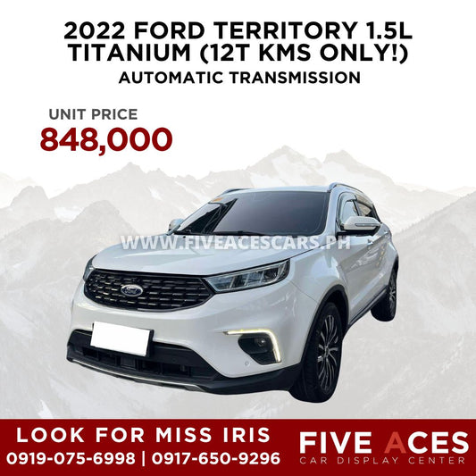 2022 FORD TERRITORY 1.5L TITANIUM  AUTOMATIC TRANSMISSION (12T KMS ONLY!) FORD