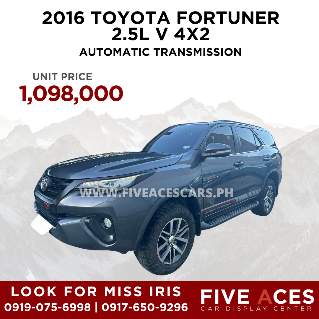 2016 TOYOTA FORTUNER 2.5L V 4X2 AUTOMATIC TRANSMISSION TOYOTA