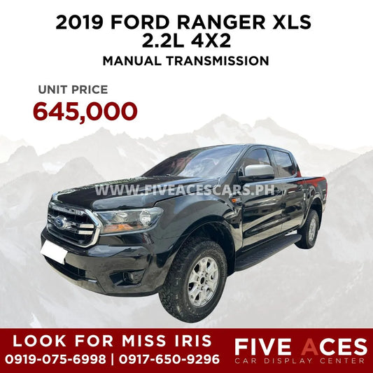2019 FORD RANGER XLS 2.2L 4X2 MANUAL TRANSMISSION FORD