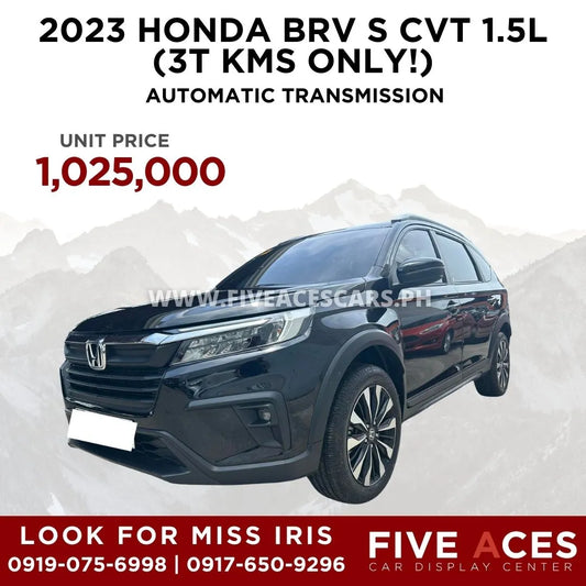2023 HONDA BRV S CVT 1.5L (3T KMS ONLY!) AUTOMATIC TRANSMISSION HONDA
