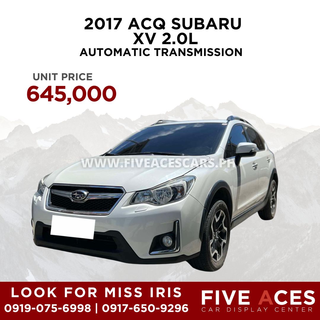 2017 ACQ SUBARU XV 2.0L  AUTOMATIC TRANSMISSION SUBARU