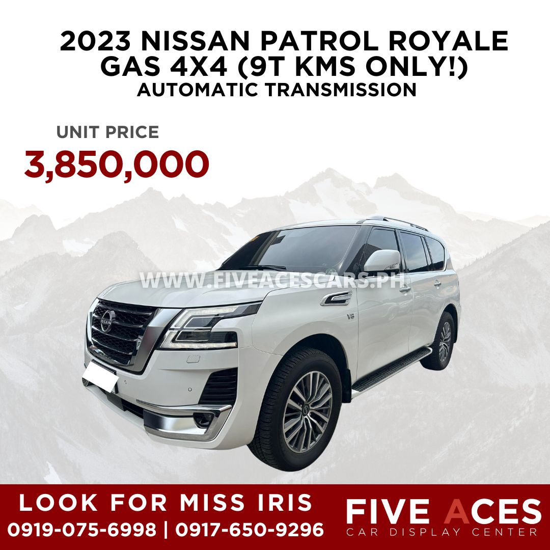 2023 NISSAN PATROL ROYALE GAS 4X4 AUTOMATIC TRANSMISSION (9T KMS ONLY!) NISSAN