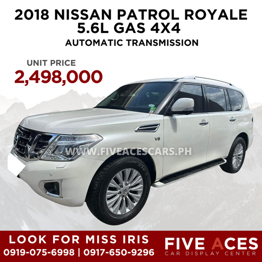 2018 NISSAN PATROL ROYALE 5.6L GAS 4X4 AUTOMATIC TRANSMISSION NISSAN