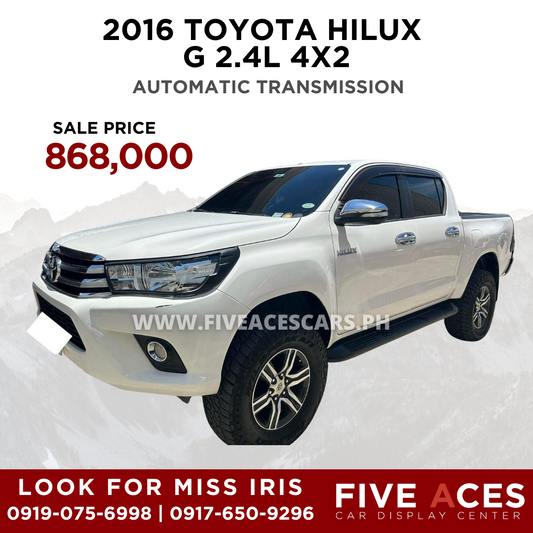 2016 TOYOTA HILUX 2.4L G 4X2 AUTOMATIC TRANSMISSION TOYOTA