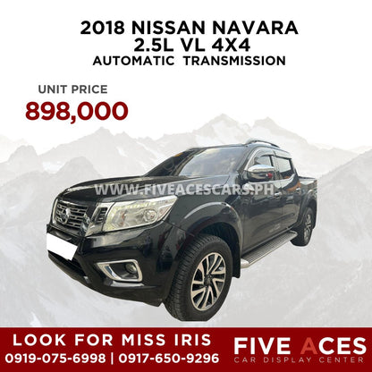 2018 NISSAN NAVARA 2.5L VL 4X4 AUTOMATIC TRANSMISSION NISSAN