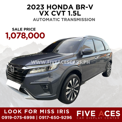 2023 HONDA BR-V VX CVT 1.5L AUTOMATIC TRANSMISSION Five Aces Car Display Center